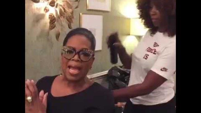 'Oprah Gets Lit! Lit Cosmetics Glitter Lips'