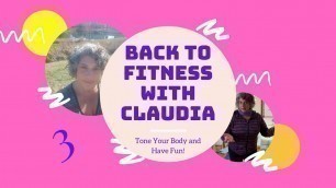'Back to Fitness 3rd Class - Latin Step Toning - Zumba Step Toning - Latin Dance Workout with Claudia'