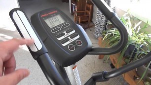 'ProForm Hybrid Trainer Pro Elliptical Machine Review'