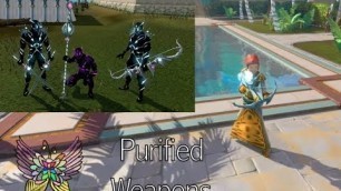 'RS3 Purified Weapons Cosmetics - Cavern of Tainted Memories Promotion'