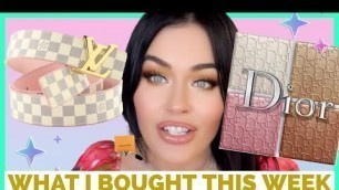 'too much? everything i bought this week ! makeup haul 2022 , dior makeup , louis vuitton'