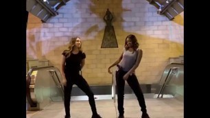 'Gabrielle Union & Jessica Alba \"Lil BeBe Remix\" Dance Video'