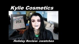 'Kylie Cosmetics Holiday Collection  - Limited edition box set review- swatches Part 1'