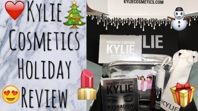 'Kylie Cosmetics Holiday Collection HAUL + REVIEW'