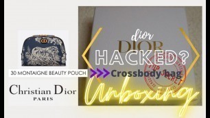 'CHEAP Dior Pouch hacked into Bag | Montaigne Beauty Pouch Toile de Jouy| Hacked | Cheap bag'