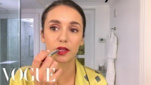 'Nina Dobrev Does Her Day-To-Night Beauty Routine | Beauty Secrets | Vogue'