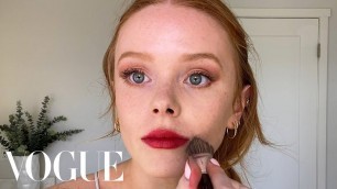'Abigail Cowen’s Effortless Red Lip & Guide to Red Haired Beauty | Beauty Secrets | Vogue'