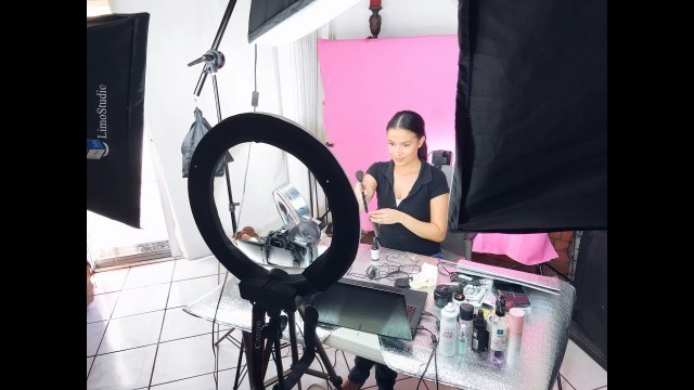 'My Filming & Lighting Setup For Beauty Videos | Beauty influencer'