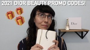 'DIOR BEAUTY PROMO CODES FOR 2021! Get an extra gift with your Dior beauty purchase! (Part 1)'