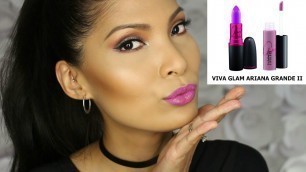 'MAC Viva Glam ARIANA GRANDE II Lipstick & Lipglass Swatches'
