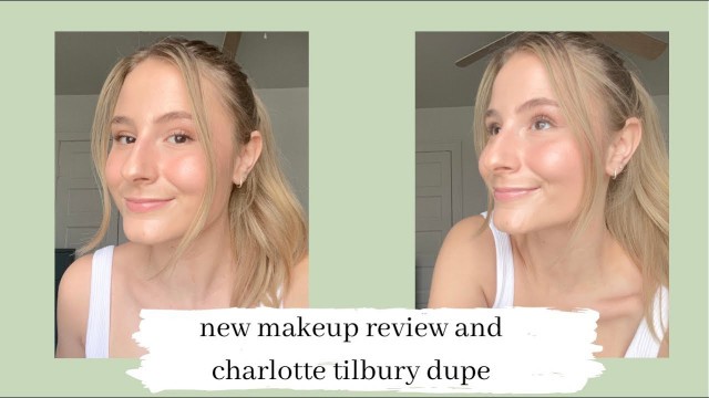 'trying charlotte tilbury contour wand dupe | makeup revolution eyebright concealer & elf putty blush'
