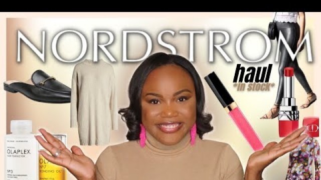 'NORDSTROM HAUL 2022| Olaplex, Chanel and Dior Cosmetics, Spanx Leggings, Sam Edelman| Courtney C.'