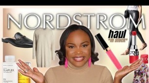 'NORDSTROM HAUL 2022| Olaplex, Chanel and Dior Cosmetics, Spanx Leggings, Sam Edelman| Courtney C.'