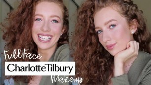 'Full Face Charlotte Tilbury Makeup & Wear test | The new Pillowtalk Push Up Lashes |'