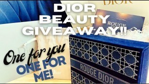 'Dior Giveaway!!! | Dior Gift Sets | Dior Beauty | Rouge Dior Lipstick | Christmas Gift Ideas'