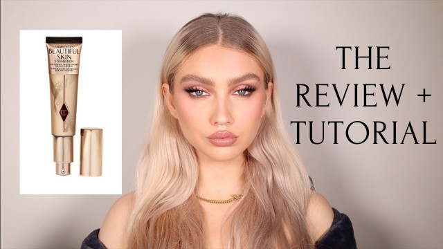 'CHARLOTTE TILBURY BEAUTIFUL SKIN FOUNDATION REVIEW | SOFT GLAM MAKEUP TUTORIAL | LIZZY TURNER'