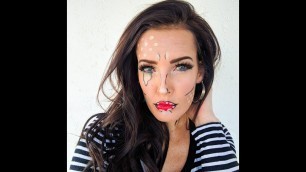 'Comic Halloween Make-up using Tori Belle Cosmetics'