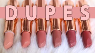 'Drugstore Dupes for Popular Charlotte Tilbury Lipsticks'