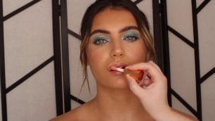 'Aqua Blue makeup client tutorial using Thin Lizzy Foundation'