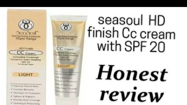 'Seasoul HD finish Cc cream with SPF 20||Hina Naaz'