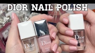 'Dior Nail Polish Review - Abricot Base & Top Coat, Dior Nail Polish, Nail Serum Huile, Hermes Filer'