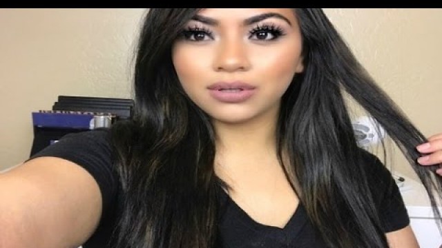 'Kylie Cosmetics Holiday Palette Makeup Tutorial : Smokey Eye + Nude Lips (Kylie Dulce K)'