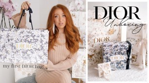 'DIOR LUXURY UNBOXING HAUL CHRISTMAS 2021⭐️ My First Dior Bag! + Dior Beauty, Jewelry & Accessories ✨'