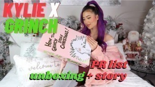 'KYLIE X GRINCH UNBOXING + HOW I GOT ON THE PR LIST STORY | VLOGMAS DAY 1'