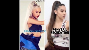 'Ariana Grande Ponytail Recreation + Mini Eyeshadow Tutorial'