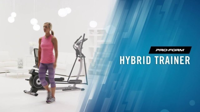 'Elíptico e Bicicleta Proform Hybrid Trainer 2 em 1 com Ifit Painel LCD até 160Kg e Sistema CardioGri'