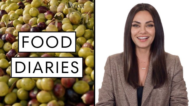 'Everything Mila Kunis Eats In A Day | Food Diaries | Harper\'s BAZAAR'