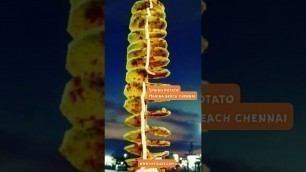 'Spring Potato at Marina Beach Chennai - Chennai street food #chennai #shorts'