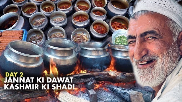 'Kashmir Ki Shadi Ka Khana | Kashmiri Wedding Food Day 2 | Kashmiri Wazwan Feast | Dawat In Kashmir'