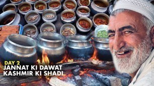 'Kashmir Ki Shadi Ka Khana | Kashmiri Wedding Food Day 2 | Kashmiri Wazwan Feast | Dawat In Kashmir'
