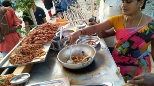 'SPICY FRESH FISH, PRAWN, CRAB FRY@RS100||BEACH SPECIAL||STREET FOOD INDIA#Streetfood #chennai'