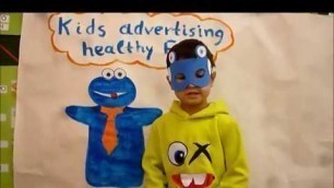 'Student presentation Kids advertising healthy food 1st kindergarden of Prosotsani'