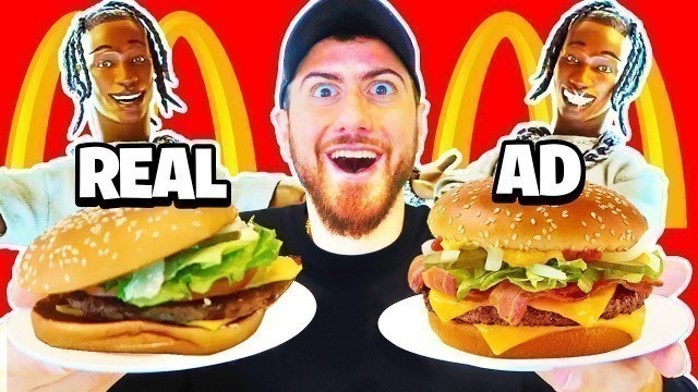 'Fast Food Ads vs Reality!! *TRAVIS SCOTT BURGER AND MORE!*'