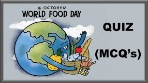 'World Food Day | 16 October | Trivia Quiz | Test | MCQs | Brain Game'