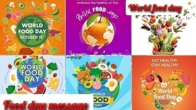 'world food day 2022 wishes and message / #worldfoodday #foodlover #dpz #wishes #short'
