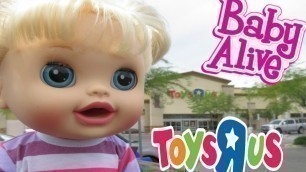 'BABY ALIVE Toys R Us HAUL & Outing With Audrey For The First Time!'