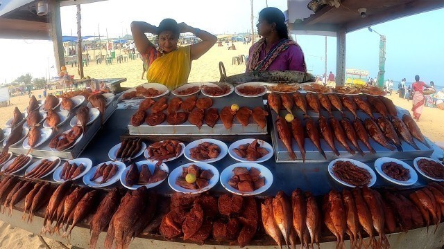 'Varieties of Fish Fry Items in Marina Beach @ Chennai | Street Food Chennai | Amazing Food Zone'