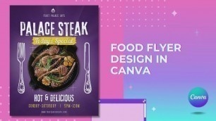 'Simple & Eye-Catching Food Advertisements Design in Canva'