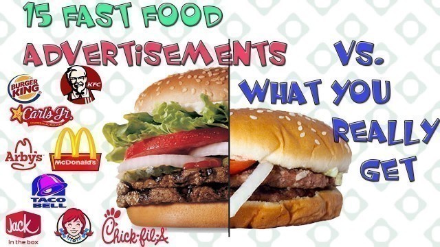 '15 Fast Food Advertisements Vs. What You Actually Get ,  Real Photo Slide , Marketing Scam'