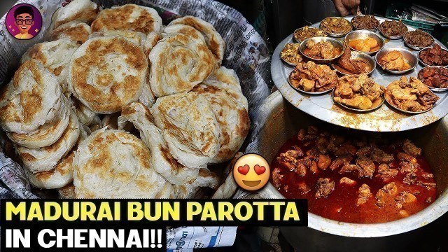 'Tasty Bun Parotta in Chennai | Street Food Chennai | Idris Explores | #Shorts'