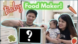 'We bought a BABY FOOD MAKER!⎮Baby Food Made Easy⎮ Rhon & Pinchy Family'