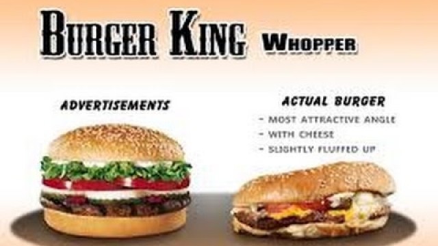 '15 Fast Food Advertisements Vs. What You Actually Get'