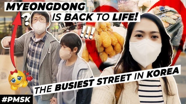 'STREET FOOD AND SHOPPING AREA IN MYEONGDONG | RAINY AND RALLY DAY IN SEOUL | VLOGGING IS LIFE!!!'