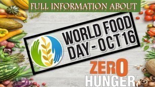 'WORLD FOOD DAY 2021/WORLD FOOD DAY THEME/WORLD FOOD DAY FULL INFORMATION/10LINES ON WORLD FOOD DAY'