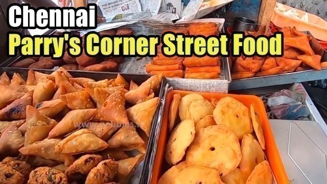 'Food review in Parry\'s Corner Street Food | Chennai Street Food | Food Walks'