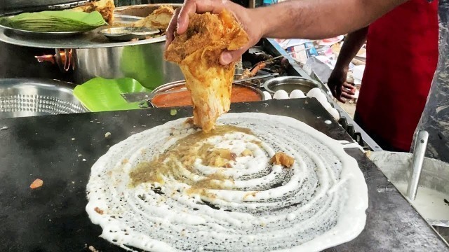 'Beef Bone Dosa - Monster Street food in Chennai| Nihari Special'